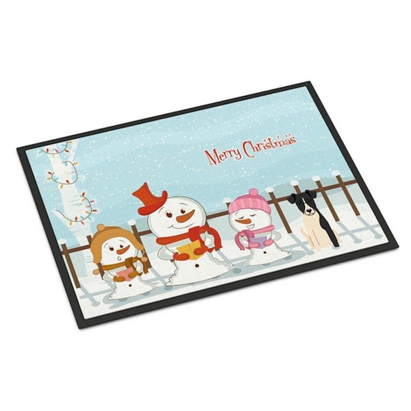 Carolines Treasures Merry Christmas Carolers Smooth Fox Terrier Indoor or Outdoor Mat, 18 x 0.25 x 27 in. BB2429MAT - main